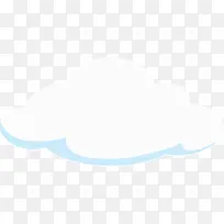 白色手绘云朵图案