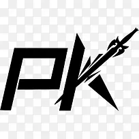 PK黑色字体