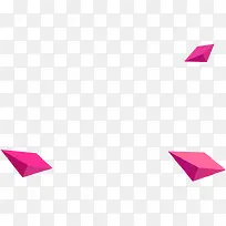 紫色三角形立体光棍节