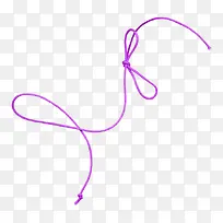 蓝色绳子绳带蝴蝶结绳子