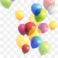 彩色漂浮气球儿童节