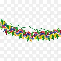 彩色儿童节风车装饰
