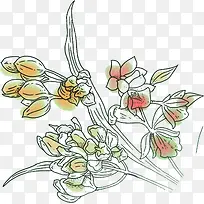 唯美古典手绘花朵