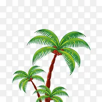 椰子树卡通图