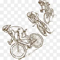 骑自行车装饰设计图案
