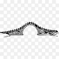 墨迹拱桥装饰