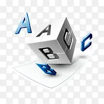 灰蓝字母ABC