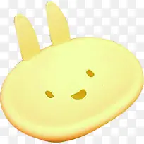 黄色卡通兔子