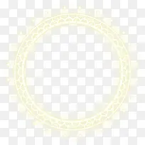 黄色光环花纹弧形