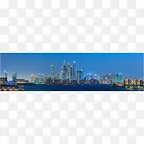 高楼林立banner创意设计