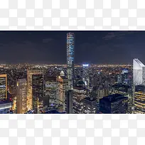 纽约星空高楼城市