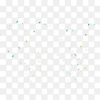 彩色漂浮星星海报装饰