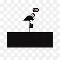 黑色丹顶鹤