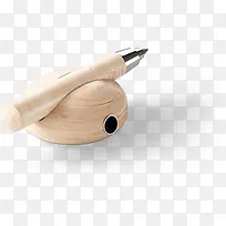 木质笔架圆珠笔素材