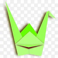 绿色千纸鹤
