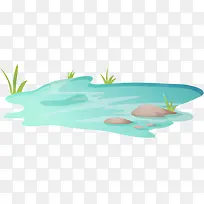 矢量手绘海水