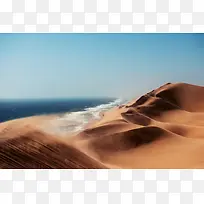 海水海浪沙漠沙丘