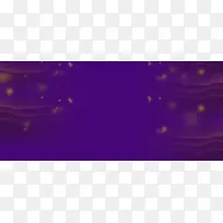 紫色神秘黄色星空海报