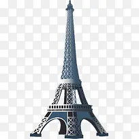 矢量手绘巴黎铁塔