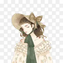 水彩女孩