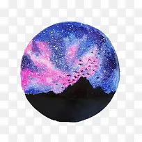 美丽的星海插画