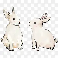 可爱手绘兔子设计