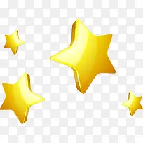 金色立体星星图片
