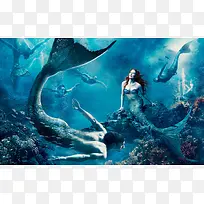 绿色梦幻美人鱼壁纸