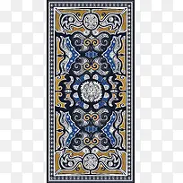 苗族地毯装饰图案