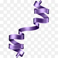 紫色绸带
