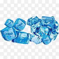 透明蓝色冰块淘宝促销