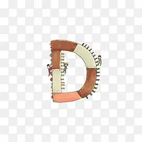 创意字母D