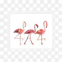 中堂画素描无框画剪影