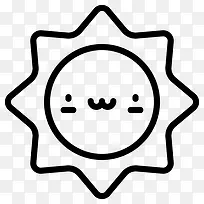 手绘太阳