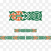 手绘中式花纹图案
