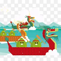 粽子赛龙舟
