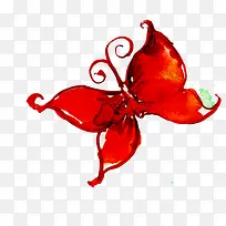 红色花蝴蝶