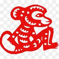 可爱小猴剪纸创意