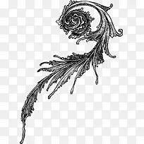矢量手绘花纹