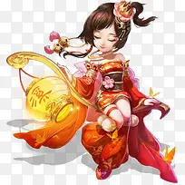 卡通玉如意女子