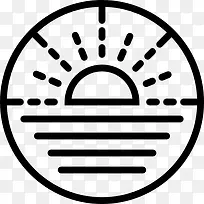 日落图标