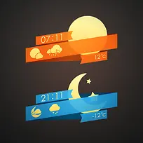 天气预报黑色大屏