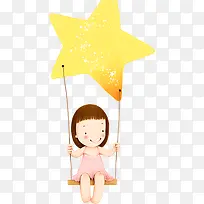 女孩小星星