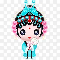 国粹京剧Q版卡通精致花旦