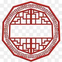 古风窗户素材图案1