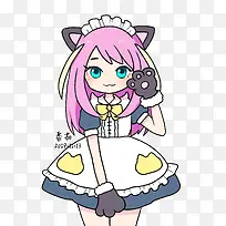 卡通 猫女 可爱 动漫 女孩