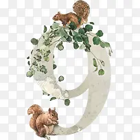 动植物英文字数字9