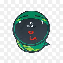 十二生肖青色蛇