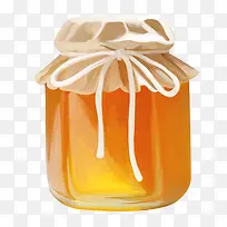 手绘蜂蜜罐子