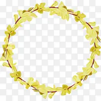 黄色花环